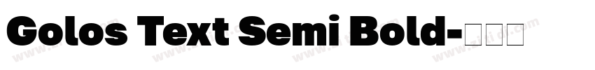 Golos Text Semi Bold字体转换
